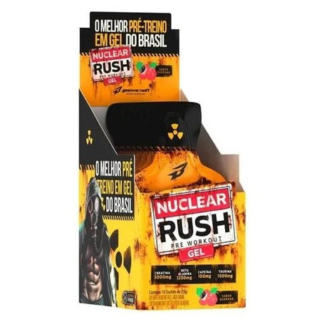 Nuclear Rush gel display c/10 sachês 25g (Pré Treino em Gel) - Body Action