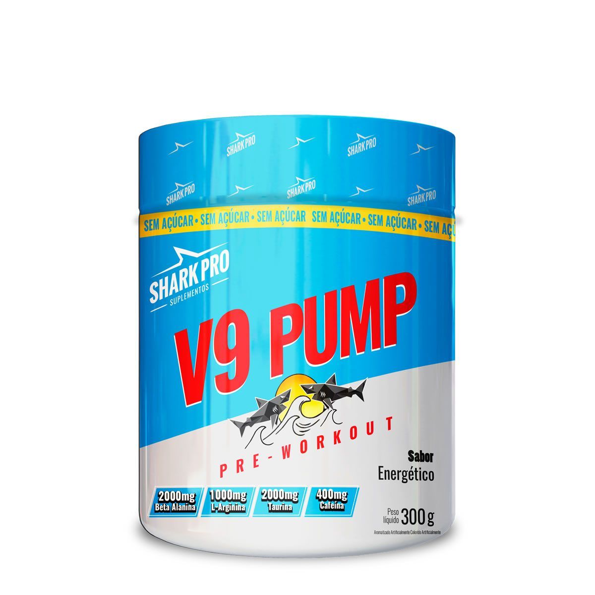 V9-pump - Pré Treino 300g (30 doses) - Shark Pro