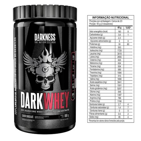 DK DARK WHEY 100% 900g (30g proteína por porção) - Integralmédica