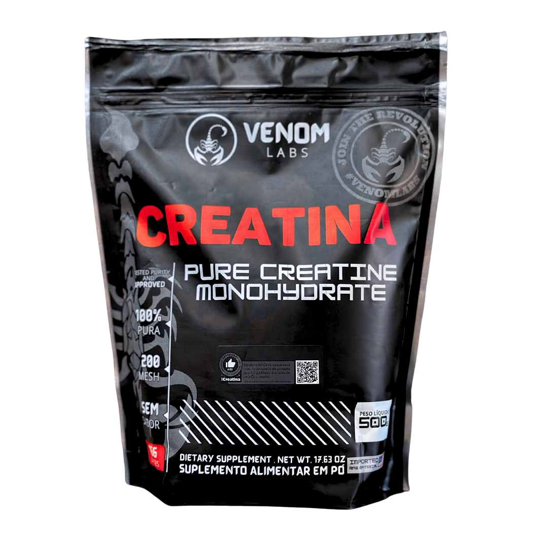 Creatina 100% pura 500g Refil - Venom Labs (laudada com 100% pureza pela Coopenutri & Abenutri)