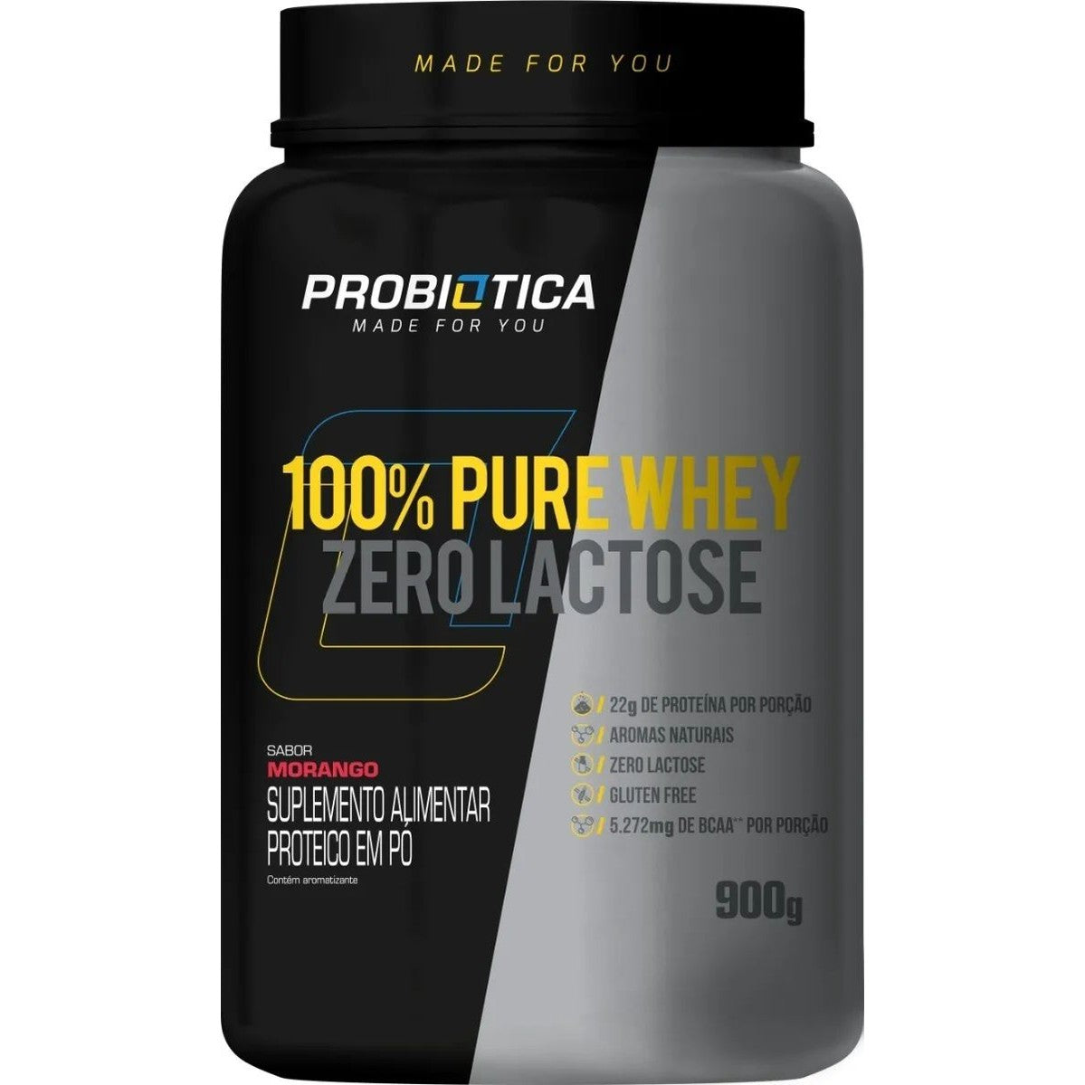 Whey Protein 100% Pure(Zero Lactose) 900G - Probiótica