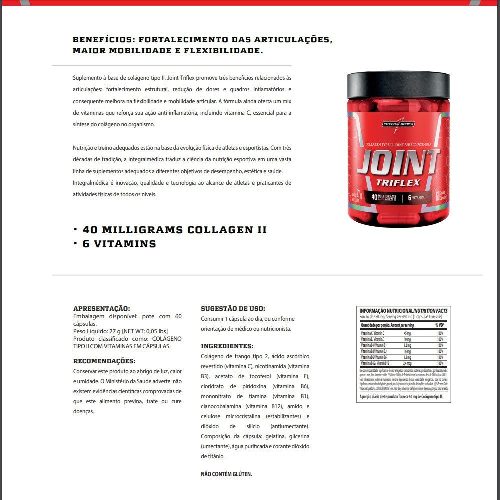 Colágeno Tipo 2 - 60 Cápsulas - Integralmédica