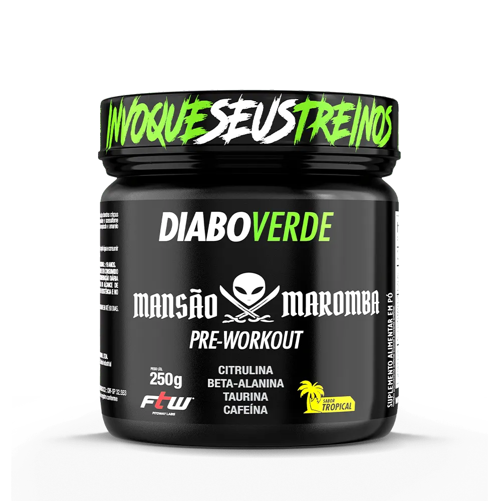 Diabo Verde Insano - Pré Treino - 300G Ftw