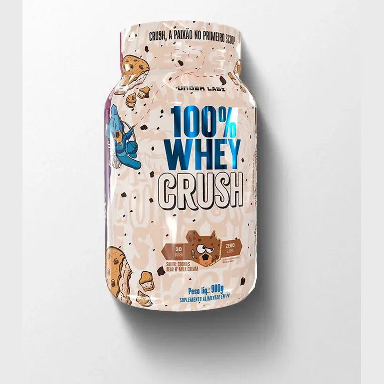 100% WHEY CRUSH CONCENTRADA POTE 900G - Under Labz