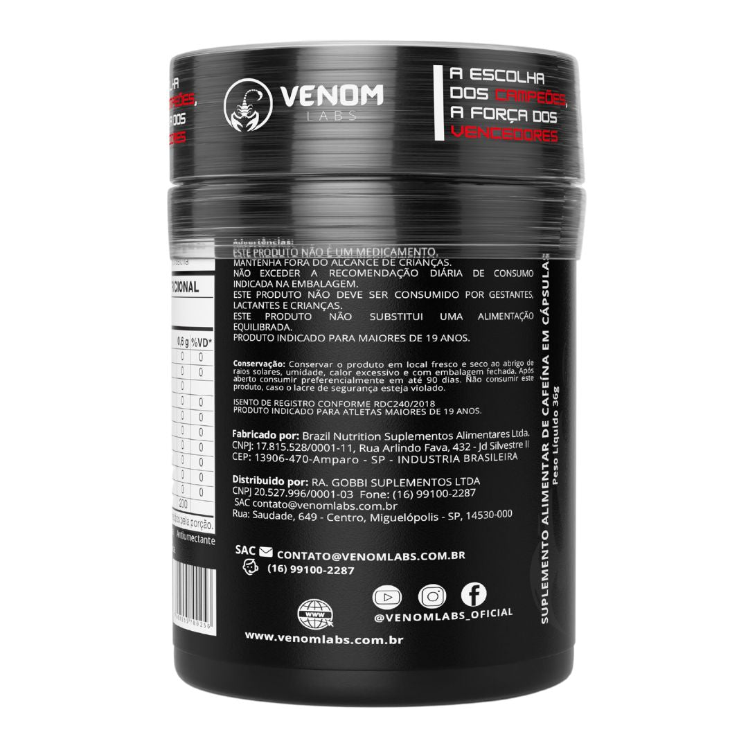 Thermo Sting 60 Caps - Venom Labs (Termogênico 200mg/cápsula)