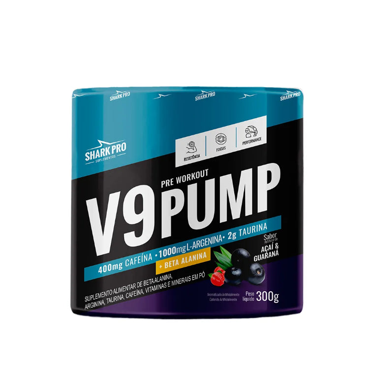 V9-pump - Pré Treino 300g (30 doses) - Shark Pro