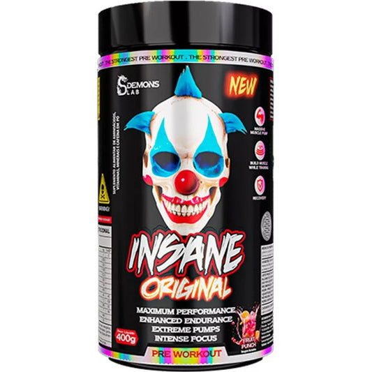 Insane Original Pré Treino 400g - Demons Lab Fruit Punch