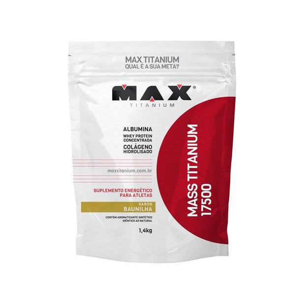 Hipercalórico Mass Titanium 17500 1,4 Kg Refil - Max Titanium