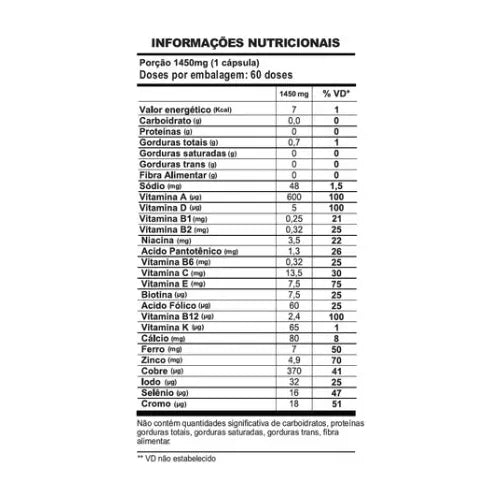 Vita Poli (Polivitaminico Complex) 60 Capsulas - Shark Pro