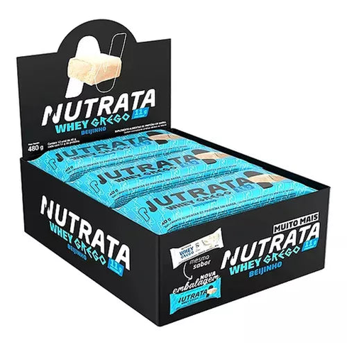 Whey Grego Bar (caixa com 12 unds) - Nutrata