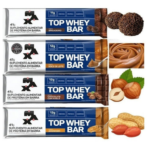 Barrinha Top Whey Bar Performance Cx 12 Uni - Max Titanium