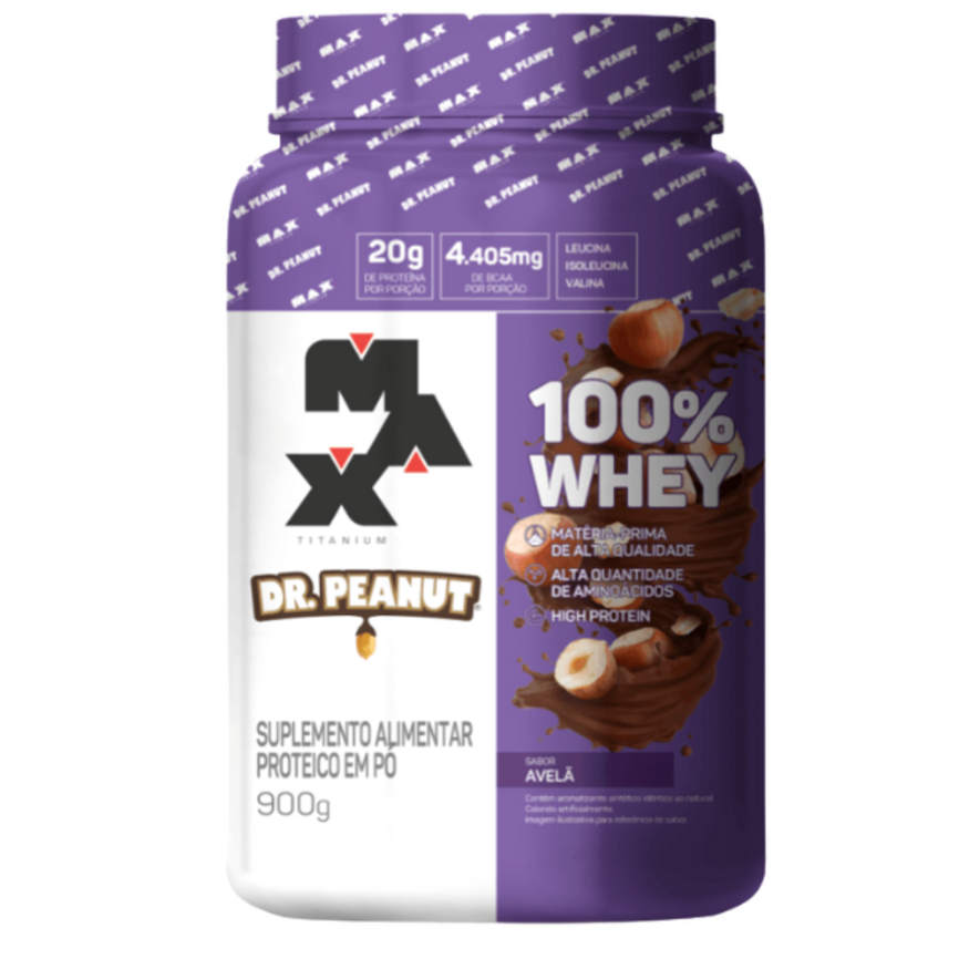100% Whey Dr Peanut Pote 900g - Max Titanium