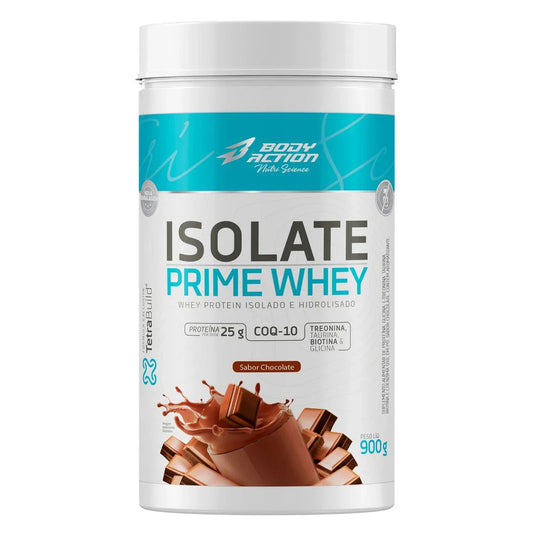 Isolate prime whey 900g ZERO LACTOSE (Proteína Isolada, Baixo Carbo) - Body Action