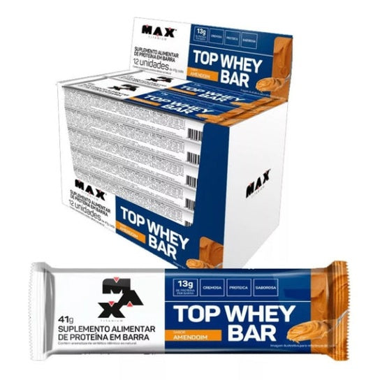 Barrinha Top Whey Bar Performance Cx 12 Uni - Max Titanium