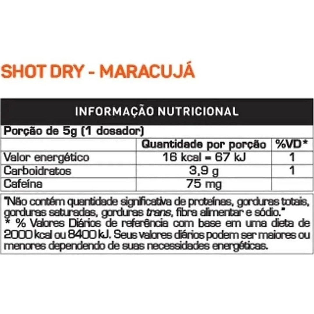 Shot Dry 150G (termogênico diurético) - Max Titanium