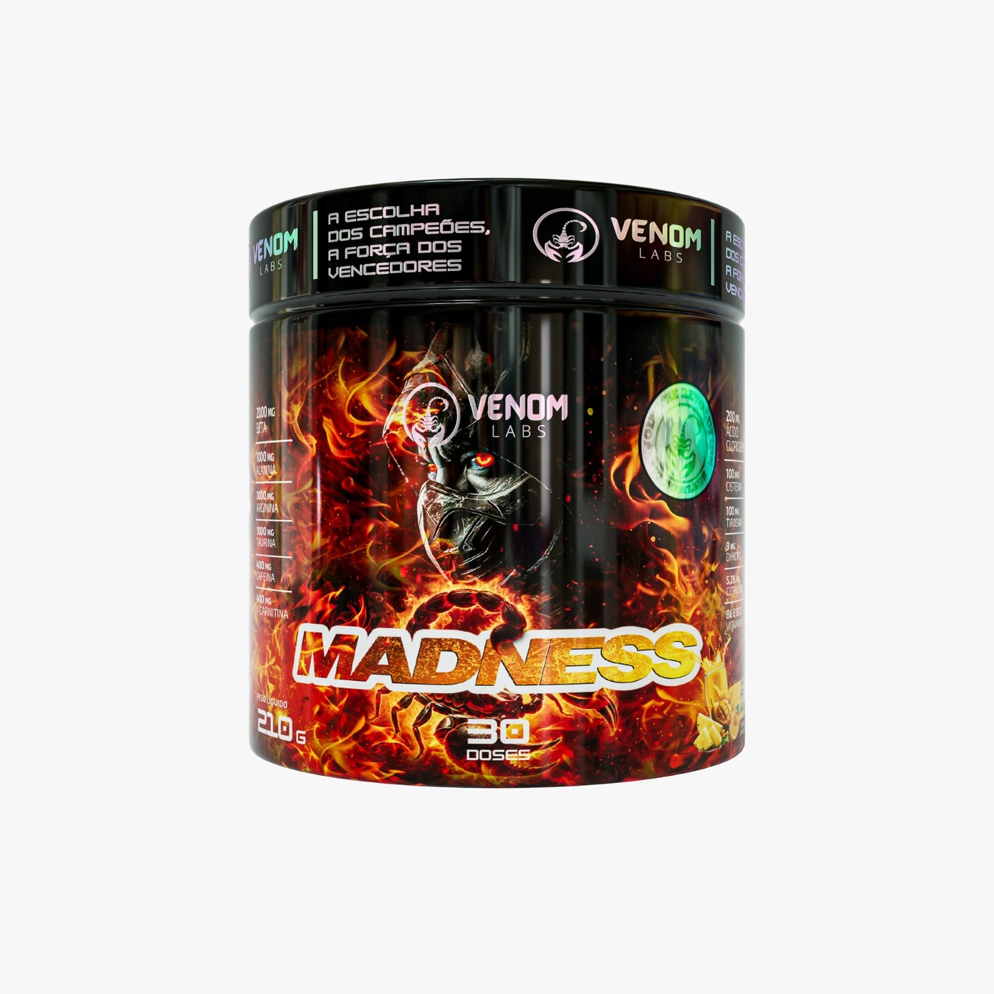 MADNESS 210g *30 doses* (PRÉ TREINO BRUTO) - Venom Labs