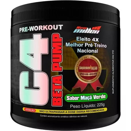 C4 Beta Pump Em Pote De 225g (Pré Treino) - New Millen