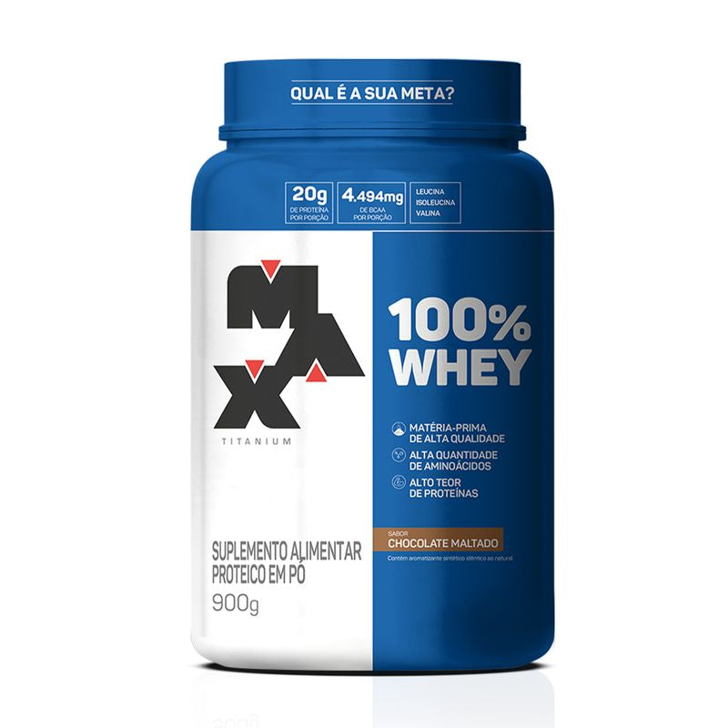 100% Whey Protein (Pote) 900g - Max Titanium