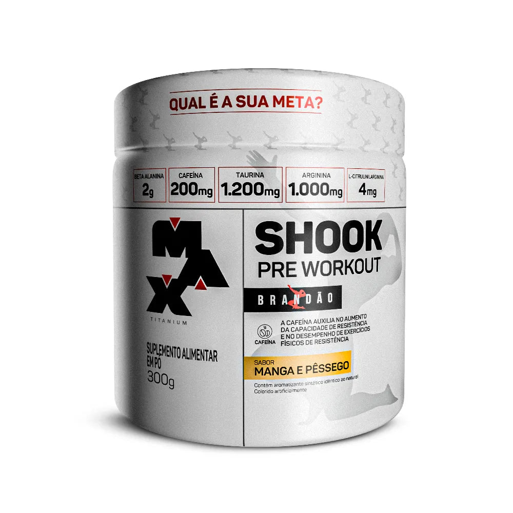 SHOOK  WORKOUT RAFAEL BRANDÃO 300g (Pré Treino) - MAX TITANIUM