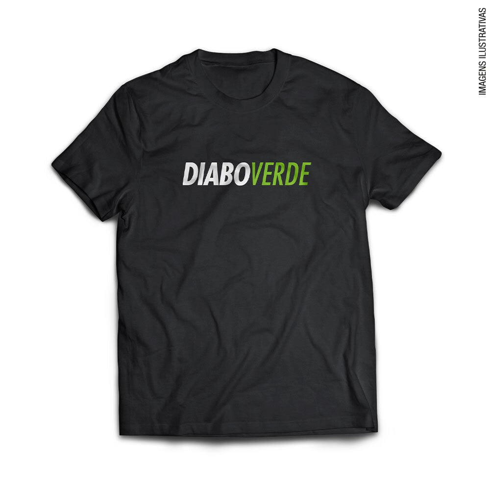 Camiseta Dry-Fit Preta - Diabo Verde