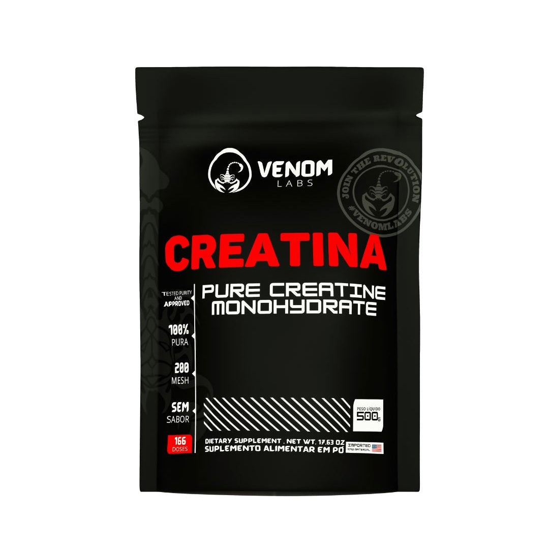Creatina 100% pura 500g Refil - Venom Labs (laudada com 100% pureza pela Coopenutri & Abenutri)