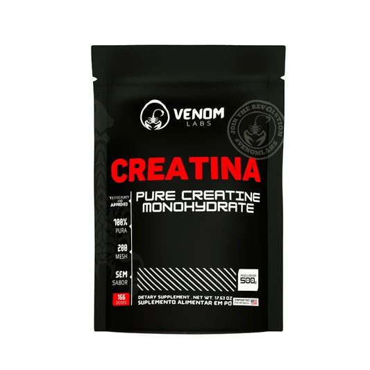 Creatina 100% pura 500g Refil - Venom Labs (laudada com 100% pureza pela Coopenutri & Abenutri)