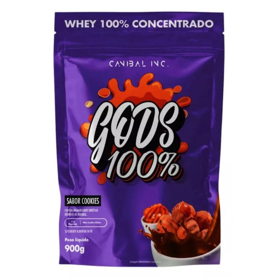 Gods 100% Whey Concentrado 900g Canibal