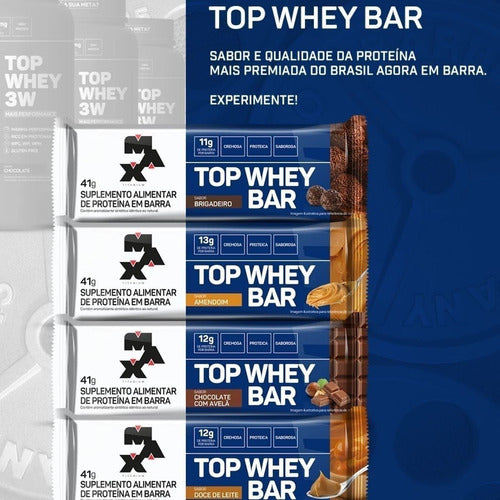 Barrinha Top Whey Bar Performance Cx 12 Uni - Max Titanium