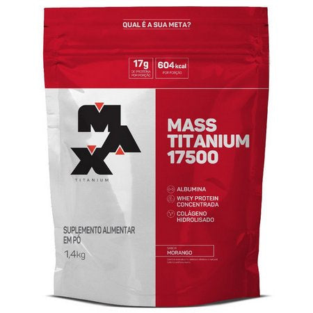 Hipercalórico Mass Titanium 17500 1,4 Kg Refil - Max Titanium