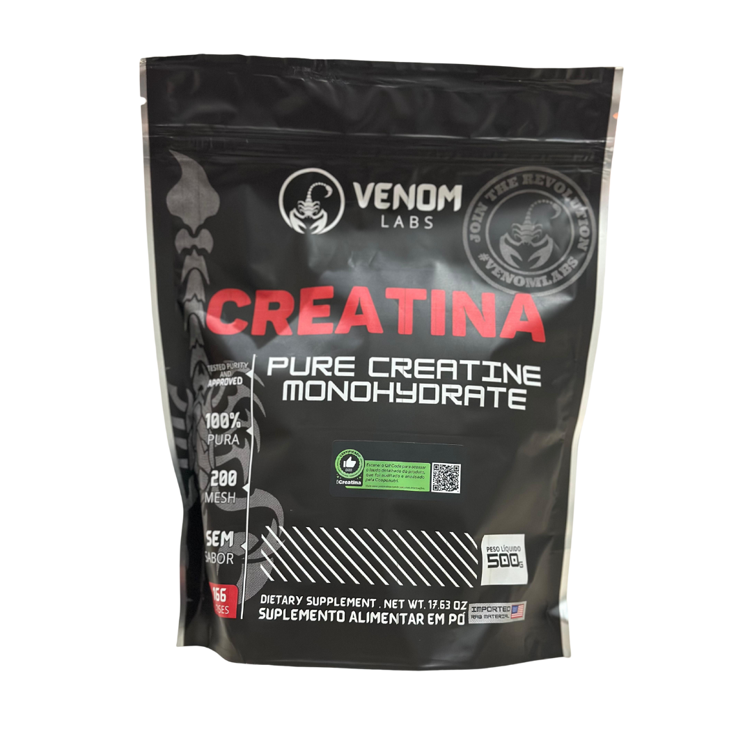 Creatina 100% pura 500g Refil - Venom Labs (laudada com 100% pureza pela Coopenutri & Abenutri)