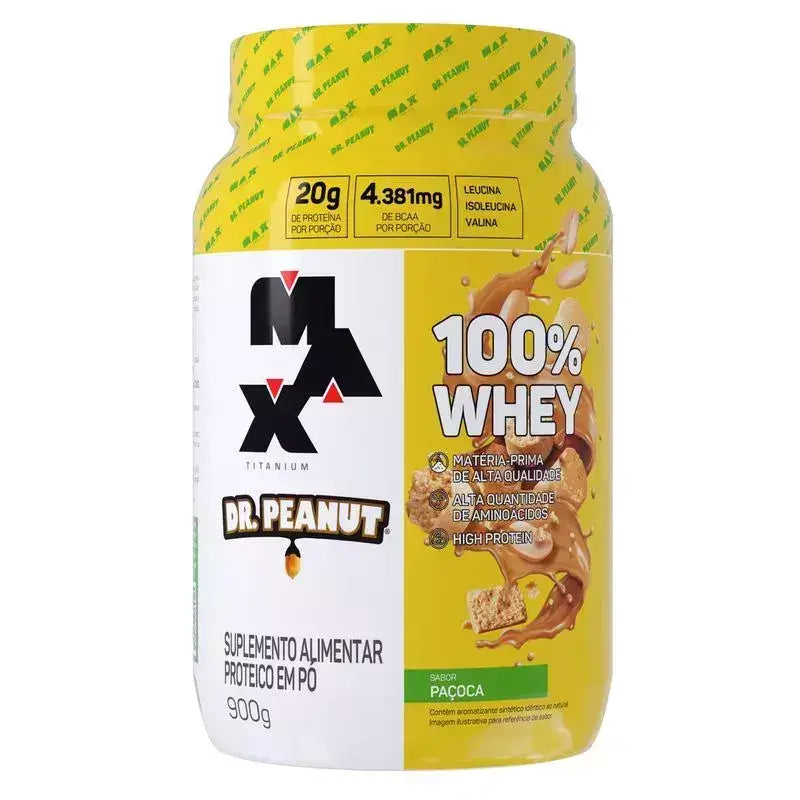 100% Whey Dr Peanut Pote 900g - Max Titanium