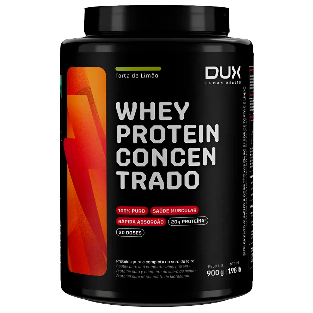 Whey Protein Concentrado Pote 900g - Dux Nutrition