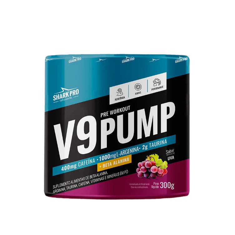 V9-pump - Pré Treino 300g (30 doses) - Shark Pro