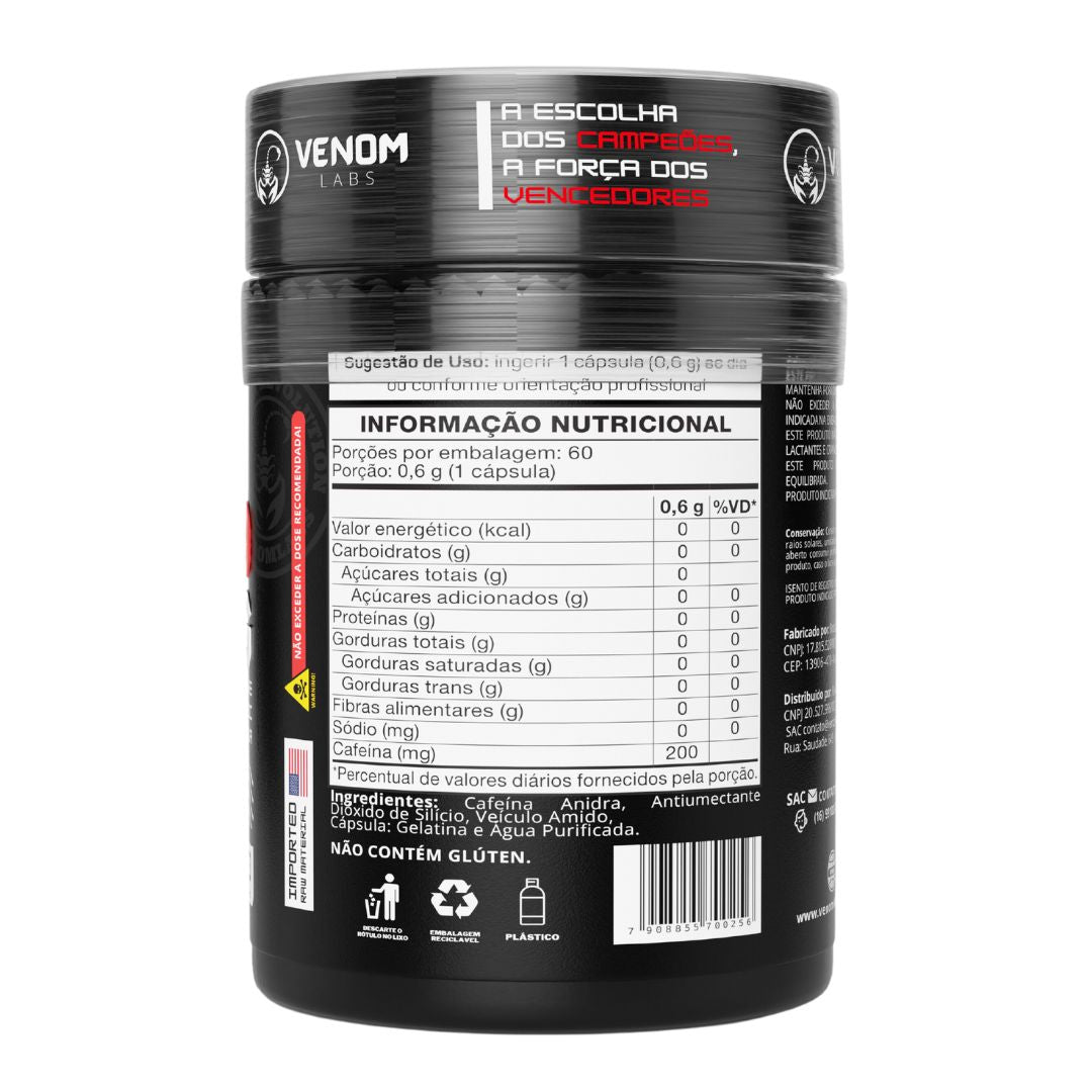 Thermo Sting 60 Caps - Venom Labs (Termogênico 200mg/cápsula)
