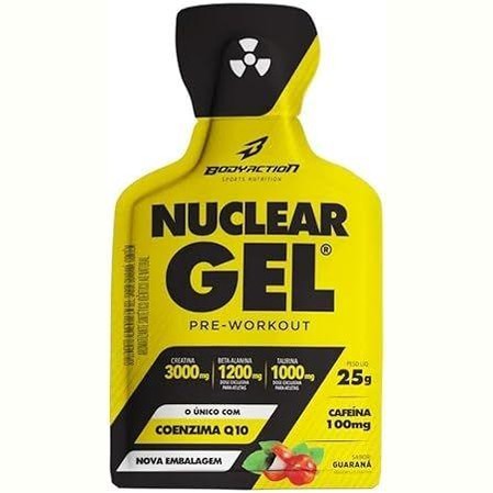 Nuclear Rush gel display c/10 sachês 25g (Pré Treino em Gel) - Body Action