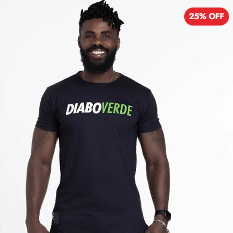 Camiseta Dry-Fit Preta - Diabo Verde