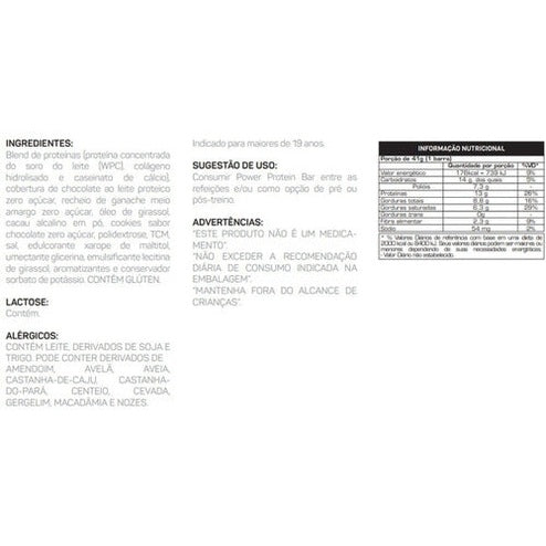 Barra Proteína Max Titanium Power Protein Whey Bar Cx 12 Un