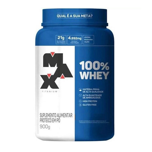100% Whey Protein (Pote) 900g - Max Titanium