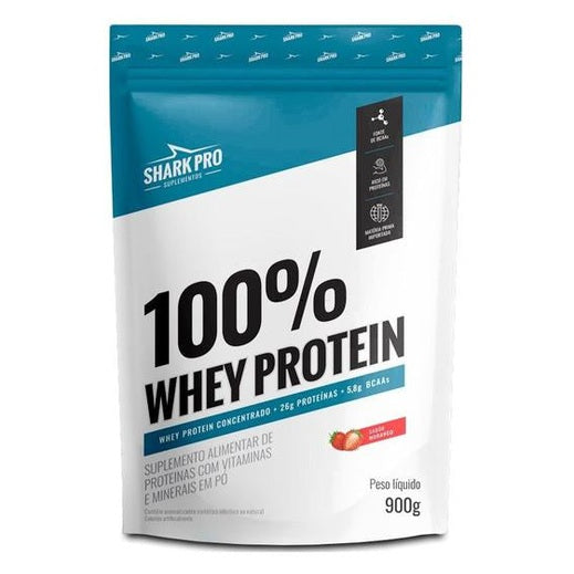 Whey 100% Protein Concentrada - Refil 900g Shark Pro