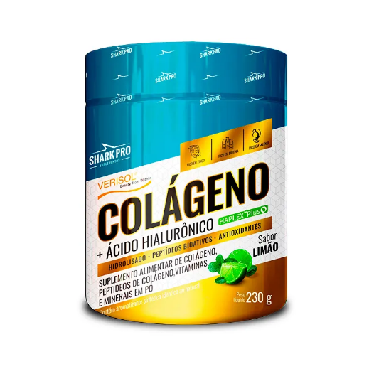 Colágeno + Ácido Hialurônico 230g - SHARK PRO