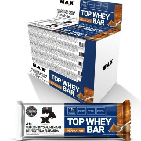 Barrinha Top Whey Bar Performance Cx 12 Uni - Max Titanium