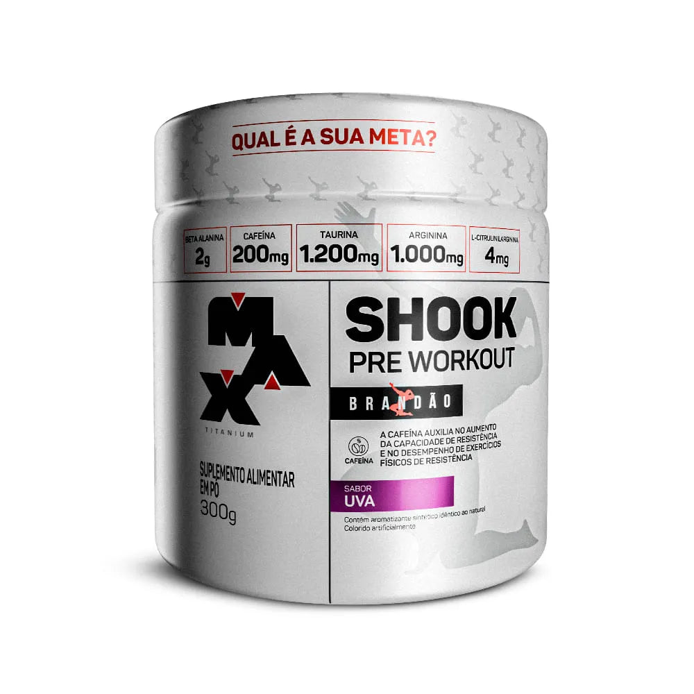 SHOOK  WORKOUT RAFAEL BRANDÃO 300g (Pré Treino) - MAX TITANIUM