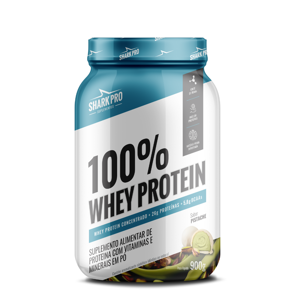 100% Whey Protein Pote 900g - Shark Pro