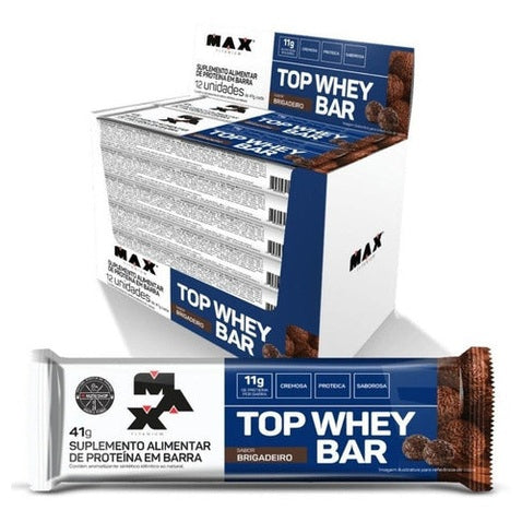 Barrinha Top Whey Bar Performance Cx 12 Uni - Max Titanium
