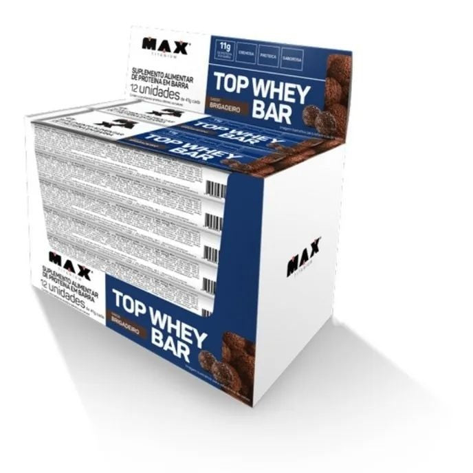 Barrinha Top Whey Bar Performance Cx 12 Uni - Max Titanium