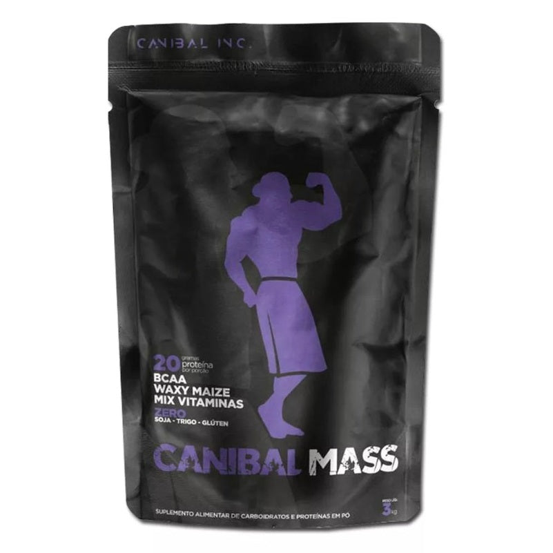 Canibal Mass Hipercalórico 3kg (20g proteínas por dose) - Canibal Inc