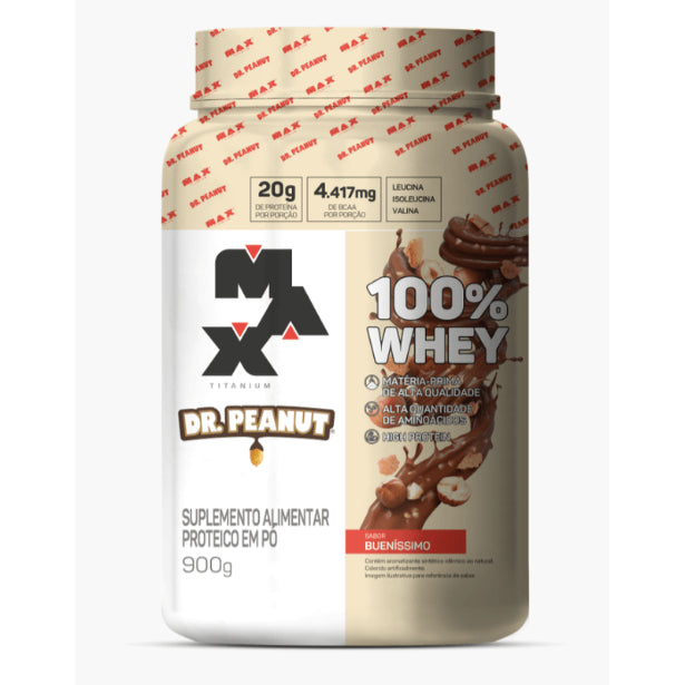 100% Whey Dr Peanut Pote 900g - Max Titanium