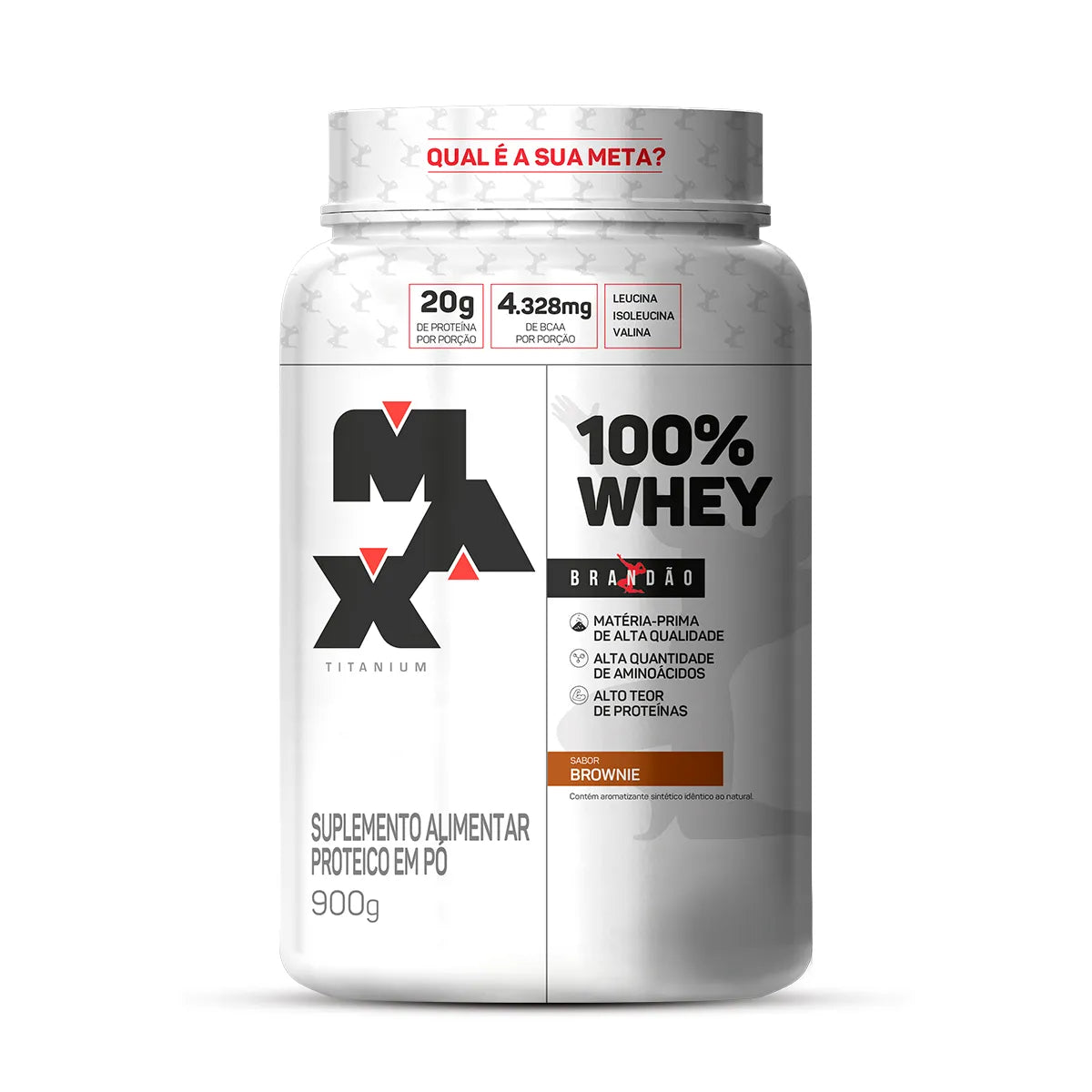 100% WHEY RAFAEL BRANDÃO POTE 900G - MAX