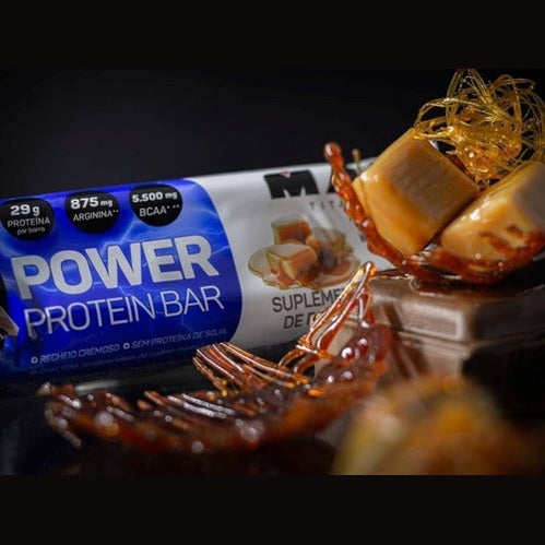 Barra Proteína Max Titanium Power Protein Whey Bar Cx 12 Un