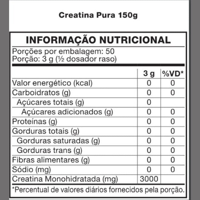 Creatina 100% Pura 150g (Laudada pela Abenutri e Coopenutri com 100% de pureza) - Venom Labs